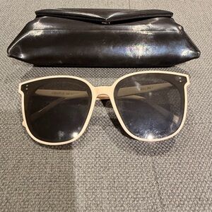 Gentle Monster Flatba Sunglasses – Beige Frame w/ Case